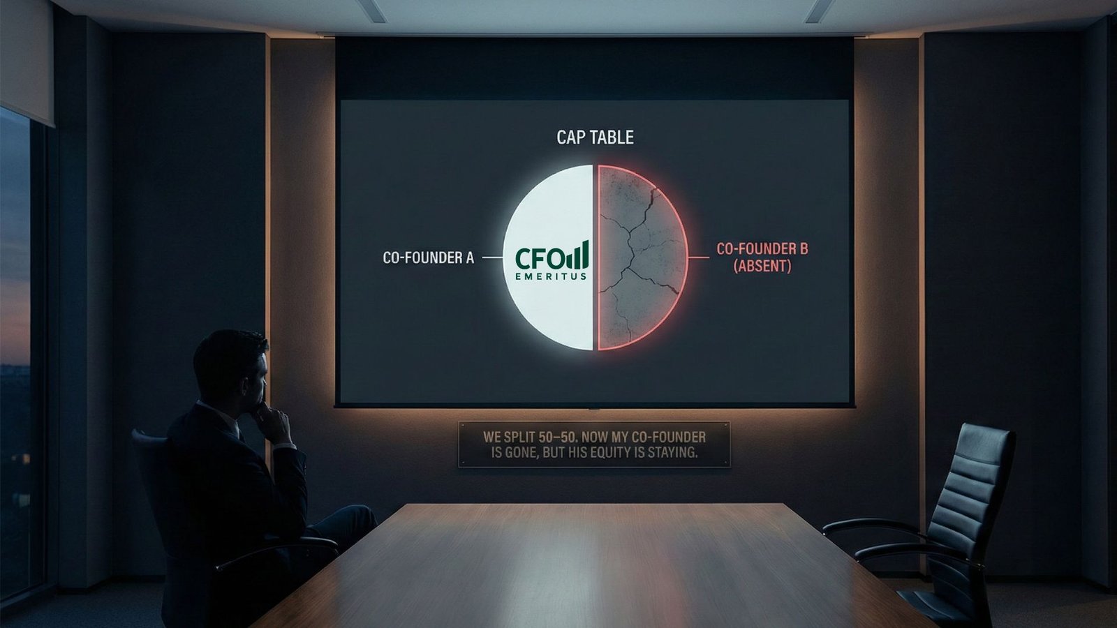 We Split 50-50. Now My Co-Founder Is Gone, But His Equity Is Staying.